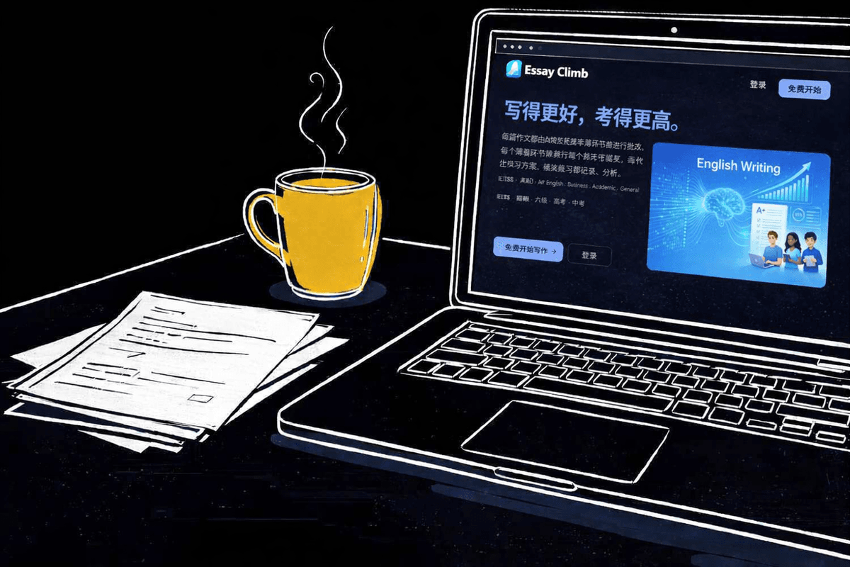 AI驱动的写作提升 — 智能评分与进步追踪